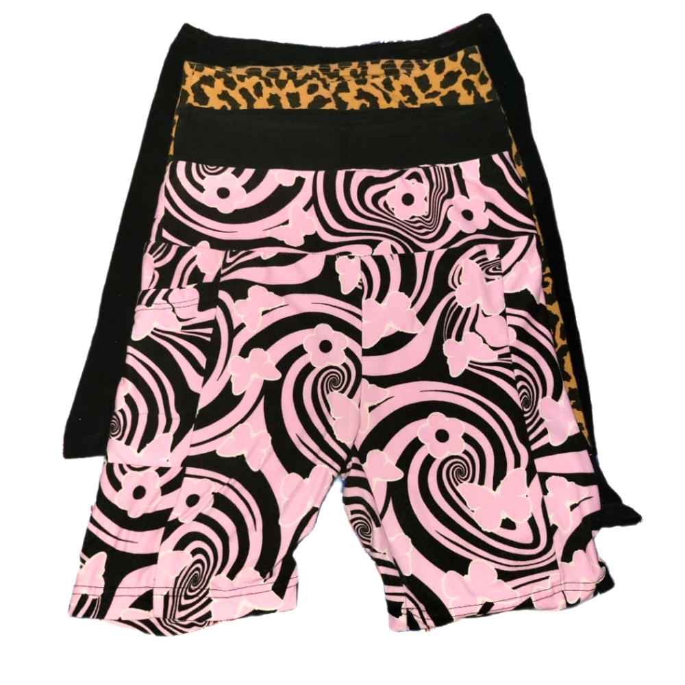 LOT of 4 - Small & Medium Stretch Biker Yoga Shorts- Perfect for Gym or Loungers